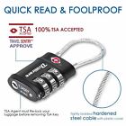 2 Pack Tsa Approved Luggage Locks Combination Travel Cable Lock 3-digit Water   