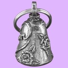 Guardian Bell Mom Heart Roses Pewter Motorcycle Harley Gremlin Biker Ride Hanger