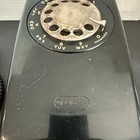 Vintage Rotary Dial Telephone Western Electric Black Wall Mount Untested