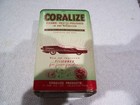 Vintage Coralize Products Polish Car Wax Tin Can W  Paper Label Automotive 