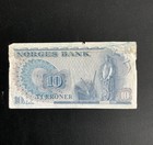 Norges Bank Norway 10 Kroner Banknote 1979 Circulated Ungraded