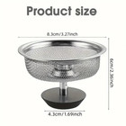 2 Sets Stainless Steel Kitchen Sink Strainer With Handle   Stopper Filter - New