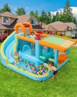 14x10ft Inflatable Bounce House Wet Dry Slide Kids Jumper Castle With Blower