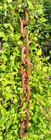 Vtg 35  Wood 11 Ring Chain Link Boho Hand-carved Modern Farmhouse Nautical