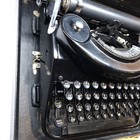 Antique Remington Rand Noiseless Portable Typewriter Original Case Vg 