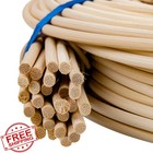 7-4 25mm Round Reed Coil 1lb Rattan Basket Weaving Wicker Supplies