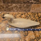 Beige Rustic Swan Bird Figurine Decorative Collectible 4x8 Small