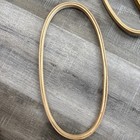 Vintage Duchess Oval Embroidery Hoop Wooden 12x6 Inches Felt Lined Made In Usa