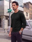 Coofandy Men s T-shirt Long Sleeve Crew Neck Casual Soft Basic Tee Shirts