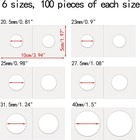 600pcs Coin Flips In 6 Sizes Cardboard Holders For Colletors 2x2
