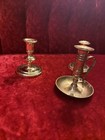 Vintage Baldwin   India Brass Candlestick Holders Lot Of  4  4    - 2 5    - 4 5   