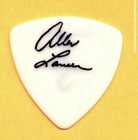 Blue   yster Cult White Guitar Pick - Allan Lanier Signature Print