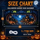 7 X 16 Ft Halloween Garage Door Cover Decorations  Giant Monster Mouth   
