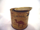 Vtg Camel Cigarettes Round Tin 100 s- Empty- 1930s-40s  Made In Usa