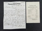 1867 Antique National Marine Bank St Paul Mn Qtly Report Letter Cover Postage