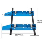 Heavy Duty Cable Drum Roller Stand Cable Reel Dispenser For Reels 11 8-47 2in Od