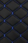 Quilted Vinyl Grain Faux Leather Upholstery Fabric Diamond   2 x2  -4mm Foam 55 