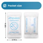 Adsorbco 3 Gram 50  Silica Gel Desiccant Packets   mini Moisture Absorbing Packets