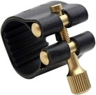 Professional Alto Sax Saxophone Mouthpiece Leather Ligature Fastener Black