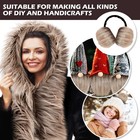 Tatuo 2 X 100 Inch Beige Fake Fur Fabric For Crafts 2 X 100 Inch 