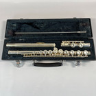 Yamaha 225s Flute Silver Plated Japan Closed Hole  Offset G  C Foot W  Hard Case
