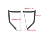 For 06-24 Kawasaki Vn900b c d e f Black Front Engine Highway Guard Crash Bar