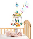  Nursery Baby Automatic Rotating Dinosaur Crib Mobile Toy With Music Polyester