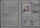 Germany Post Wwii Illegal Border Crossing Ausweis Id Photo Membership Boo 106713