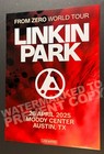 Linkin Park 2025 From Zero Tour Show Promo Poster Austin Tx 4 26 Concert Event
