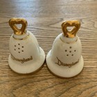 Vintage Disneyland Tinker Bell Castle Bell Salt And Pepper Shakers Japan Set