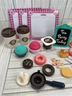 Kids Plastic Tea Party Set For Kids Pretend Play Cupcakes Coffee Desserts
