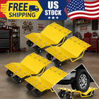 Car Dolly Set Of 4  8000lbs Wheel Dolly With V-shaped Anti-slip Platform   360