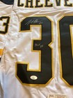     Gerry Cheevers Boston Bruins Autographed   Insc Custom Hockey Jersey Jsa Coa