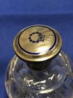 Antique English Cut Glass Scent Bottle Sterling Silver Cap  Original Stopper  