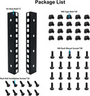 4u Rack Rails With M6 Rack Mount Screws And Cage Nuts Set For Diy Server And Net