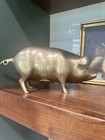 Vintage Solid Brass Piggy Bank