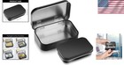 Versatile Airtight Metal Tins With Hinged Lid - Perfect For Safe Storage  63cc