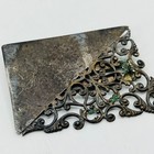 Vintage Art Nouveau Ornate Metal Buckle 2 1 4 X 1 3 4    Sb1