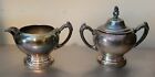Vintage Oneida Silversmiths  Sugar And Creamer Silver Plated 