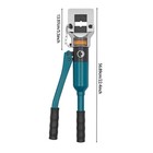 20t Manual Hydraulic Crimping Tool Hydraulic Crimper With 13  Molds   Toolbox Us
