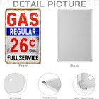Vintage Gas Station Tin Metal Signs - 8 12 Inch Vintage Iron Wall Art  Full Serv