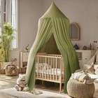 Cotton Bed Canopy  Nursery Room Baby Crib Hanging Curtain Mosquito Net Hideaw   