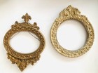 Pair Of 2 Beautiful 19th Century Antique French Carved Gilt Wood Picture Frames