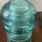 Antique 1870 W  Brookfield New York Insulator Cd126 Telegraph Aqua Blue