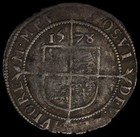 1578 Sixpence  6d  Elizabeth I  Greek Cross  S-2572  F15 Pcgs