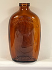 Caldwell s Embossed  Three Masted Schooner Amber Glass Rum Bottle 1950 A h