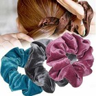 Lot Women Girl Hair Scrunchies Velvet Elastic Ponytail Bands Scrunchy Rope Ties