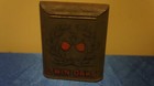 Vintage Twin Oaks Mixture  Embossed Vertical Tobacco Pocket Tin  Fold Over Top