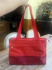 Nike Swoosh Radiate Athletic Gym Training Workout Red Zip Tote Bag Pockets