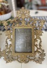 2 Antique Vintage Cast Brass Bronze Ornate French Rococo Easel Picture Frame